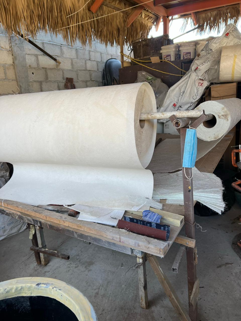 Proceso de fibra de vidrio